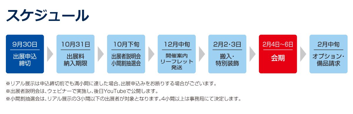 スケジュール